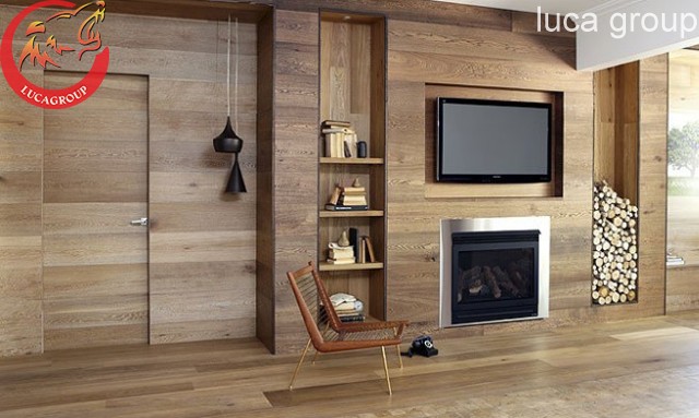 gỗ ốp tường trong nhà